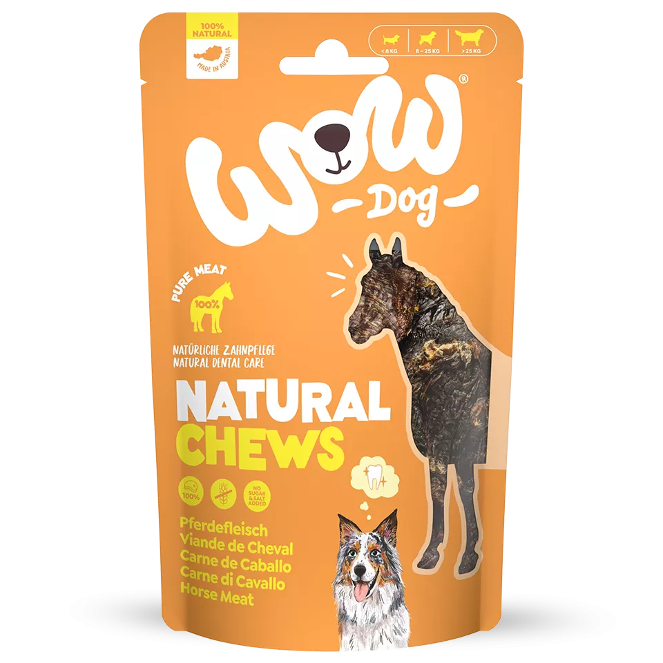 WOW Natural Chews Pferdefleisch, 250 g