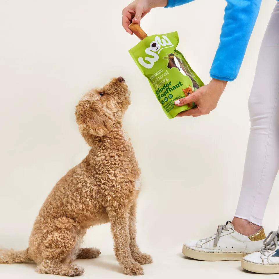 WOW Rinderkopfhaut Natural Chews 350g