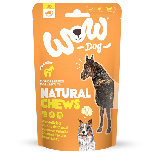 WOW Natural Chews Pferdefleisch, 250 g