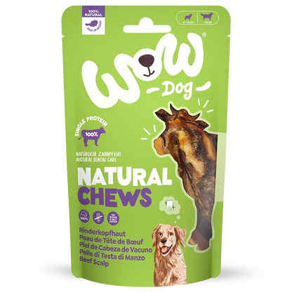 WOW Rinderkopfhaut Natural Chews 350g
